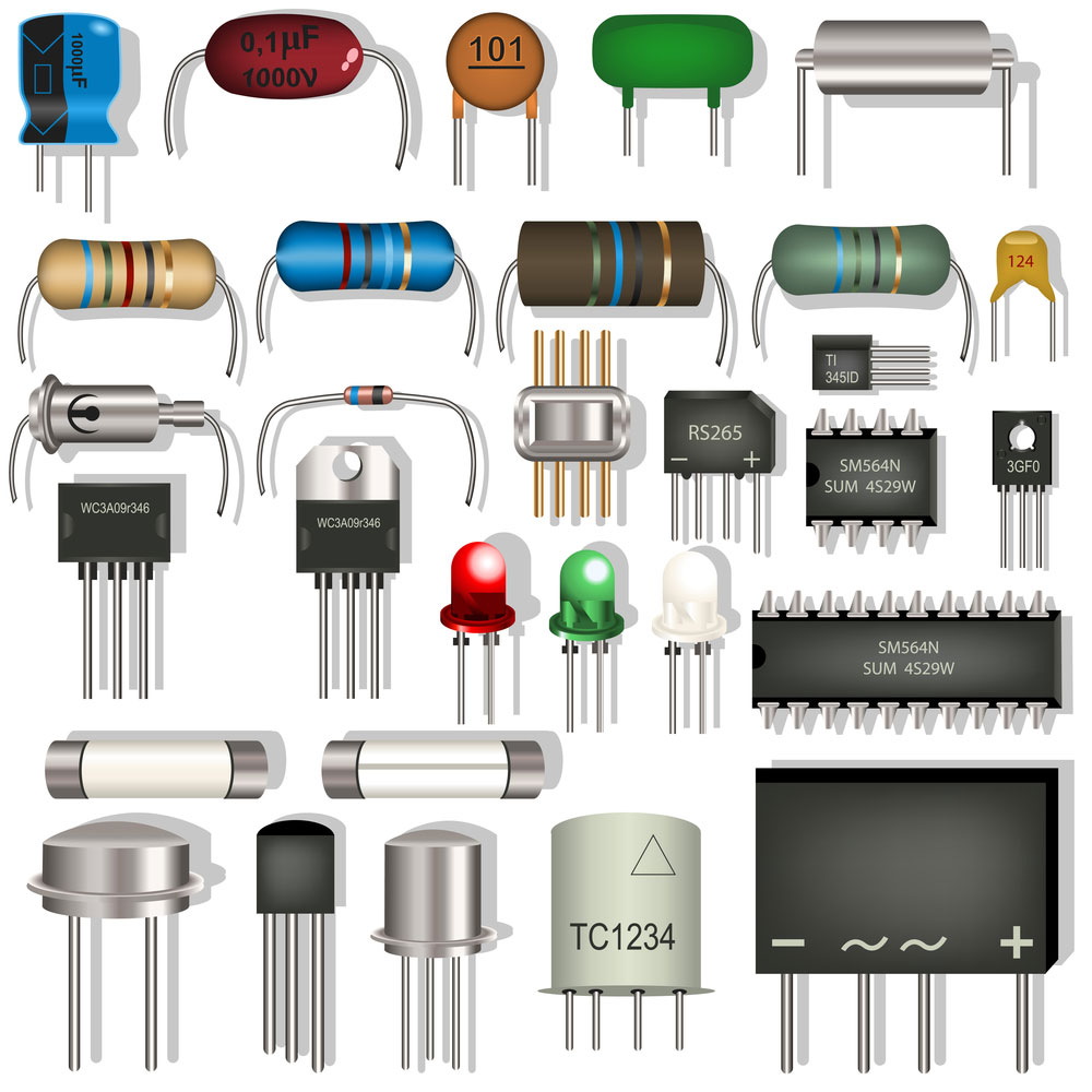 Parts of a circuit board